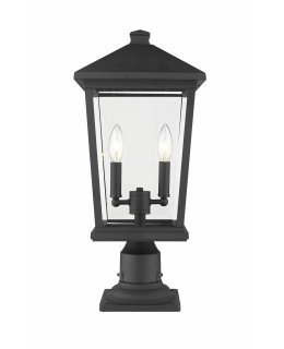 Z-Lite 568PHBR-533PM-BK Beacon 533 Outdoor Pier Light